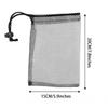 With Cord Lock Closure Small Mesh Bags Durable Black Pouch Mesh Drawstring Bags  for Beach Games