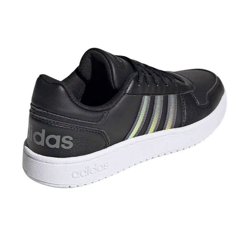 adidas Sneakers Donna Hoops 2.0 Nero Tattile Oro Metallico Core-Black Grey-Five FW3536