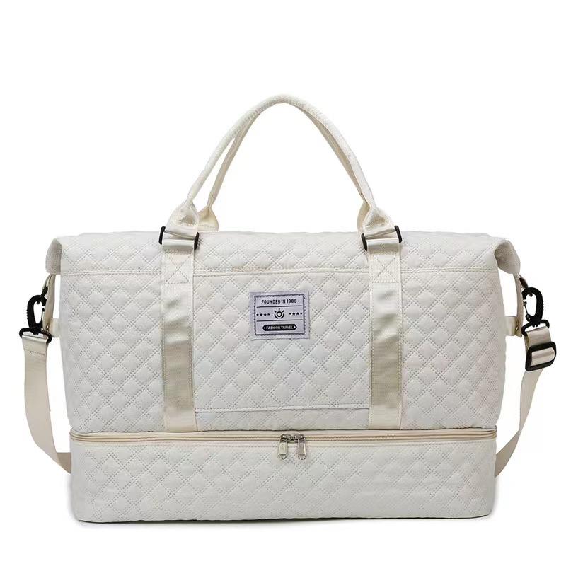 New Niche Dry and Wet Separation Fitness Bag Fashionable Short-distance Travel Bag Separate Shoe Compartment Yoga Handbag Large Capacity
