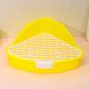 Yousheng Small Pet Toilet High Fence Detachable Hollow Platform Easy Cleaning Rabbit Litter Pan Animal Potty Trainer Bunnies Corner Toilet Box Ferret