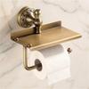 Antique Styles Bathroom Paper Towel Rack Multifunctional Shelf For Soap Dispenser And Accessory