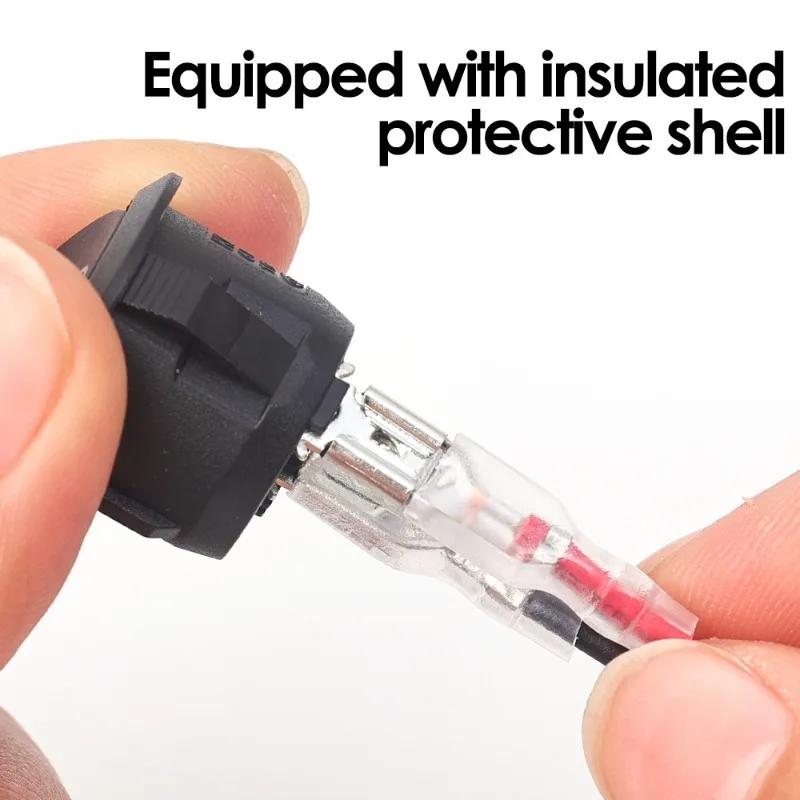 10/5PCS ON/OFF Round Rocker Switch MINI Toggle Switch 2 Pin SPST Push Button Switch 12V 24V 20MM with Wires for Auto Car RV Boat
