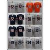 Jersey de Fútbol NFL Chicago Bears Hombres Mujeres Mezcla de Algodón Uniforme Deportivo de Equipo Número Personalizado 10 1 29 32 34 52 58