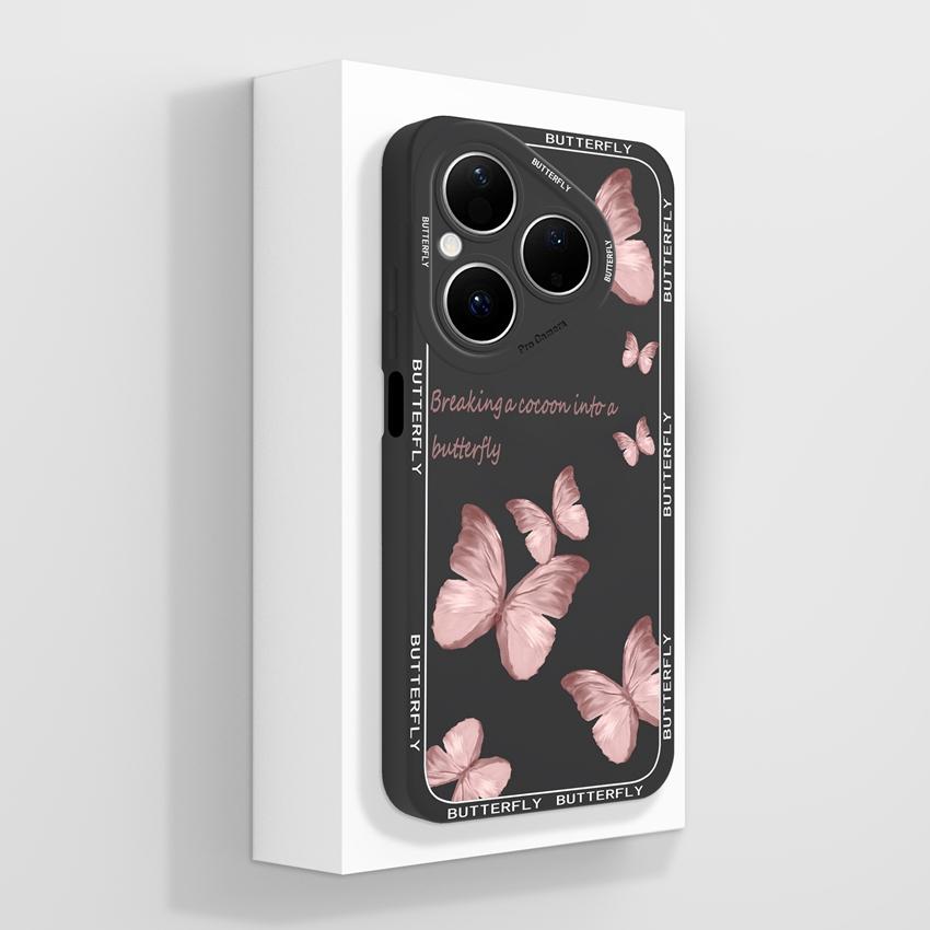 For Huawei Pura 80 Pro Honor X7d X9d X20 V40 Phone Cases Beautiful Village Patterns Lens Protection Liquid Silicone Shockproof Shell For Huawei Casing