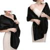 WTEMPO Winter Warm Faux Fur Wedding Dress Shawls Soft Plush Shawls for Performance/Party Retro Long Shawls Windproof Cold-proof Wide Scarves