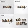 10 pcs 5/6.5/8mm Luggage Craft Clothes/Bag/Shoes Brass Nail Strap Rivets Screw Solid Nail Bolt Leather Craft Round Head Screws