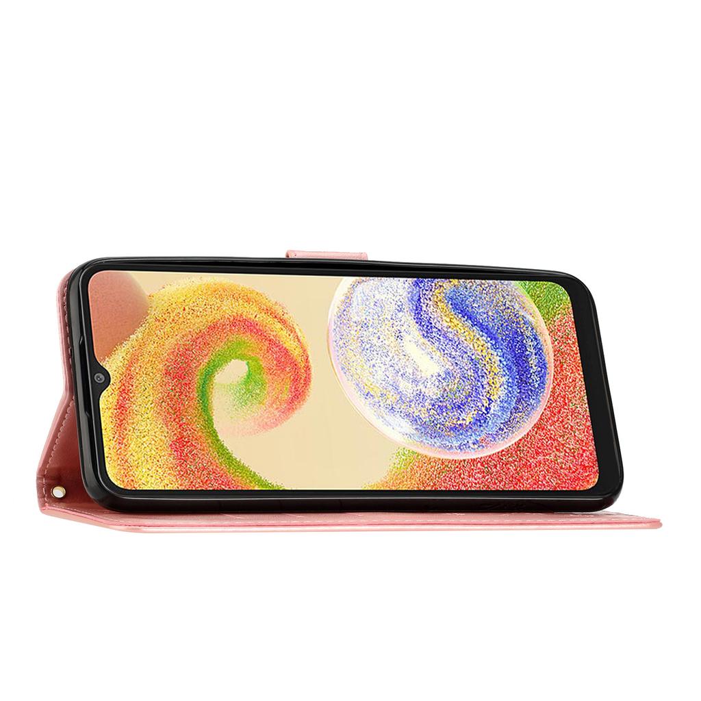 For Samsung Galaxy A06 4G Case PU Leather Phone Wallet Cover with Strap