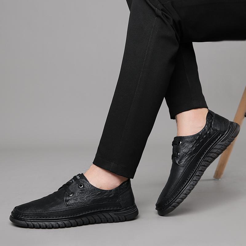 Fashion Men Korea style shoes Leather Platform Oxfords lace up Thick Tottom For Male Shoes Casual oxfords Mens Formal Dress Shoes