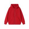 Unisex Heavyweight 720g Cotton Zip-Up Hoodie - Solid Color, Loose Fit, Super Thick, Cardigan Style