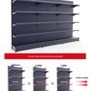 Multifunctional Gray Display Rack for Convenience Stores – Single/Double-Sided Snack Storage Shelf