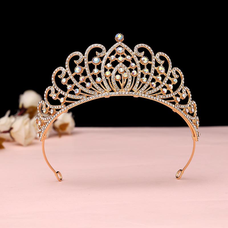 Bridal Hair Accessories Luxurious Crystal Korean Crown Baroque Retro Black Hair Accessories Bestie Birthday Gift
