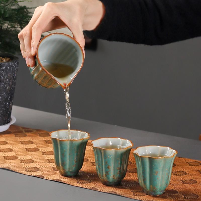 200ml Ceramic Fair Cup Kiln Change Coarse Pottery Tea Divider
