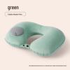 Inflatable U-shaped Travel Neck Pillow - Portable, Ergonomic, Height-Adjustable, Storable Milk Silk Design