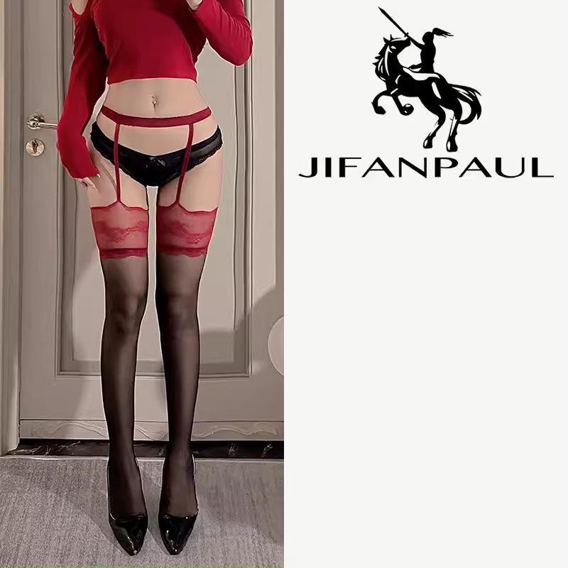 Lace Suspender Thigh-High Stockings with Over-the-Knee Design