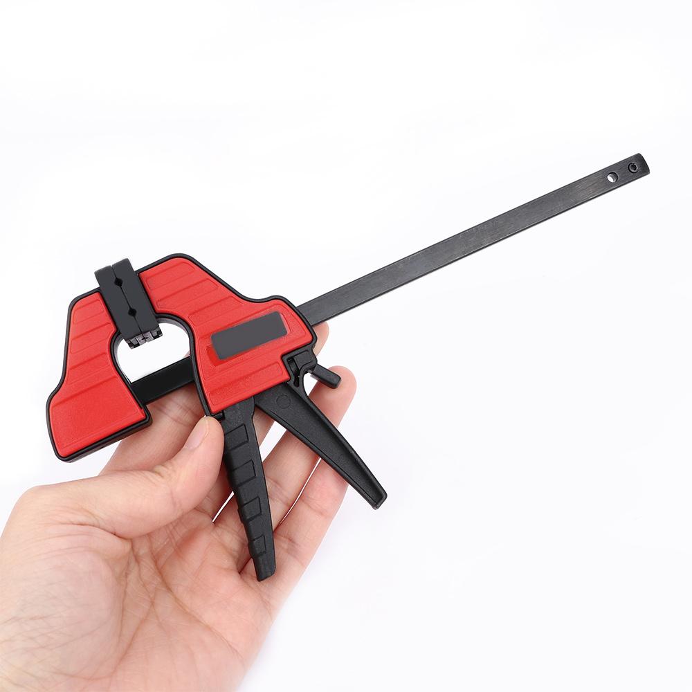 

Inch F Style Carpenter Tool Quick Grip Clamp DIY Hand Tool Plastic Grip Wood Clamp Ratchet Release