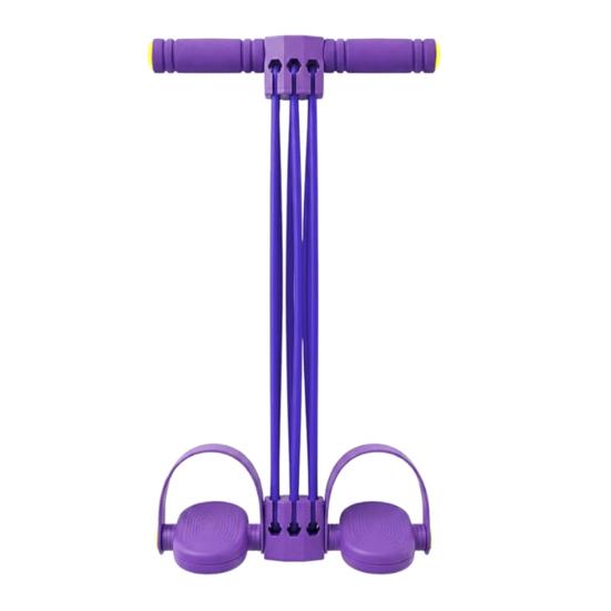 Pedal Resistance Band with Handle 6-Tube Pedal Ankle Puller Multifunction Abdomen Waist Arm Legs Stretching Training Pedal Workout Band