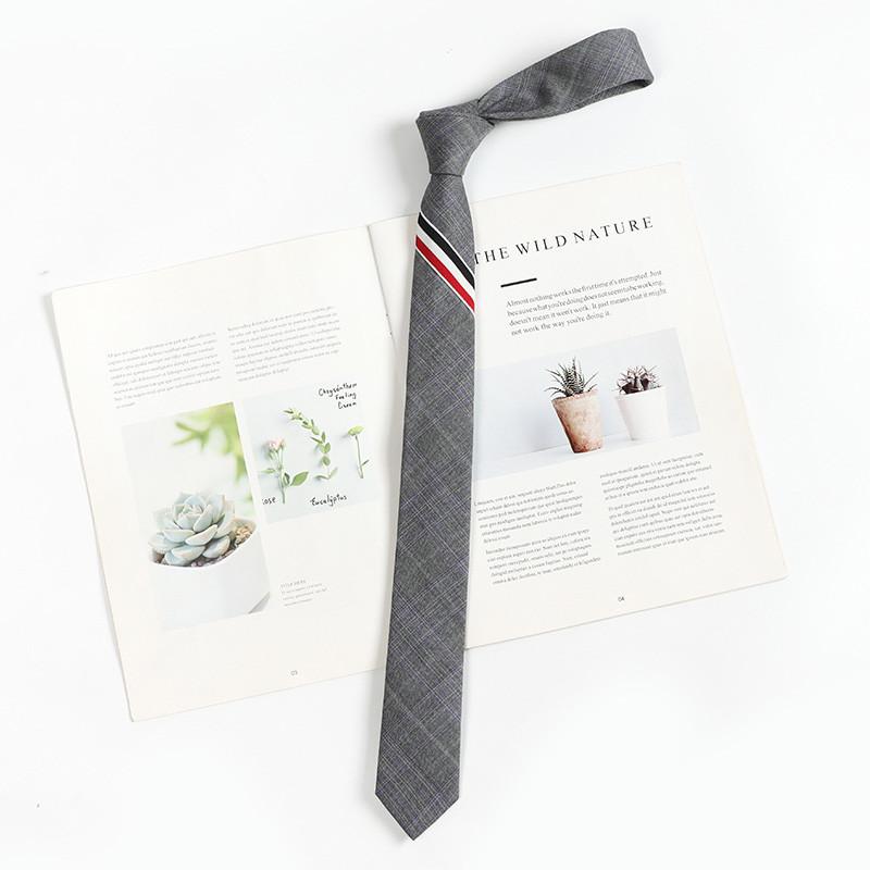 Childrens Lattice Pattern Necktie With Striped Polyester For Casual School Wear