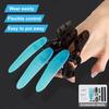 3Pcs 3D Printed Mechanical Claw Toy Finger Wolverine Claws Adjustable Size Halloween Cosplay Equipment for Adults Kids