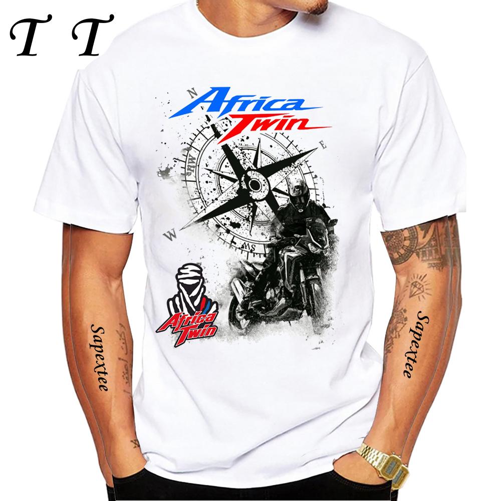 Africa Twin CRF1100 Motorcycle GS Adventure T-Shirt Men TShirt Moto Mountain Riding Sport Clothing Tops Hip Hop Boy Casual Tees