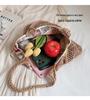 Women's Versatile Woven Straw Beach Tote Bag - Spring/Summer 2025