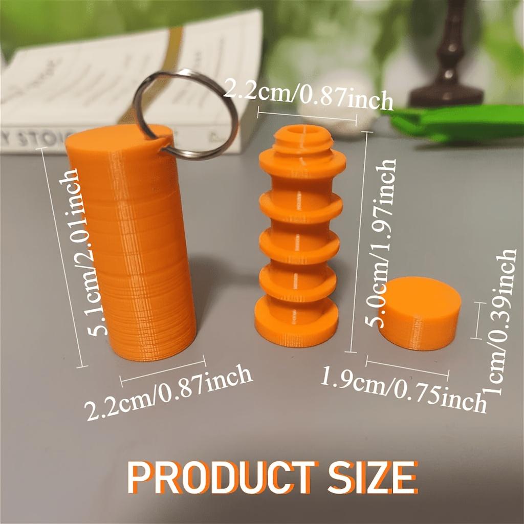 

Portable Sewing Kit on a Keychain - Mini Stitch Set for Travel & Home, Includes Threads, Needles, Scissors & Thread Holder | Compact Repair Kit for оранжевый