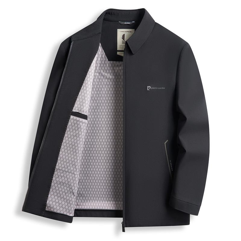 

New Men s Jacket Spring and Autumn Jacket Middle-aged High-end Business Casual Jacket Dad Lapel Top 4XL