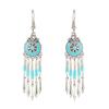 Ethnic Bohemian Long Tassel Earrings Vintage Beach Vacation Jewelry Retro Drop Dangle Ear Accessories For Women