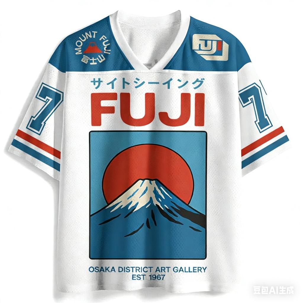 2026 Summer Mount Fuji Retro Cosplay T-shirt Men's Oversized 3D Printed Short-sleeved Family Unisex Children's Sports Shirt