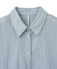 NOIRER FOR WOMAN Pale Scarf Loose Fit Shirt (Pale Blue)