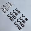 2015 3D Sharp V6 V8 V10 V12 Lettres Chiffres ABS Emblème de Voiture Garde-boue Badge de Décharge Plaque Nom Logo Autocollant Chrome Noir