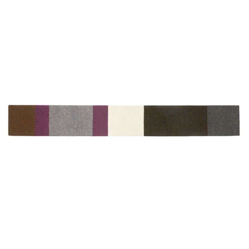 KIMZISU Colour Block Muffler _ DARK BROWN