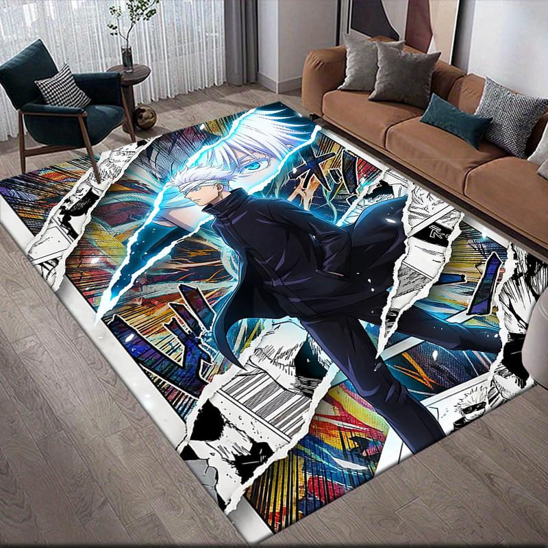 

Satoru Gojo Anti-Slip Floor Mat, Rectangular Carpet for Bedroom, Living Room, Sofa Area & Game Room, Stylish Decor 60x90cm