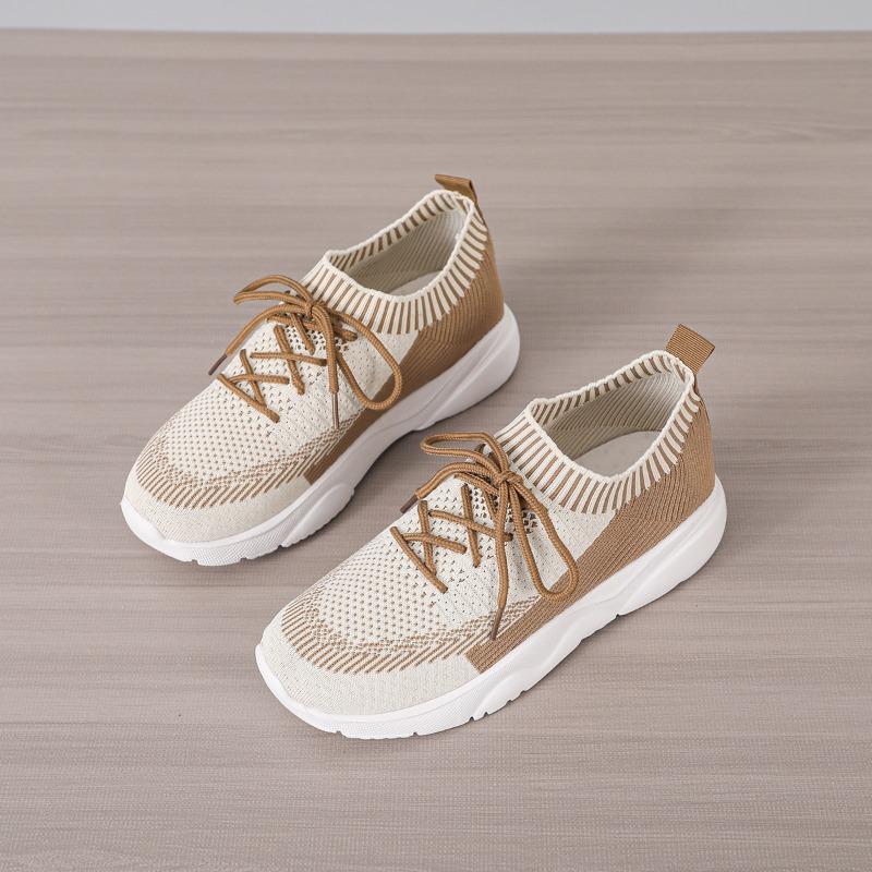 Breathable Platform Sneakers Women Fashion Non-Slip Sports Ladies Comfortable Slip-On Flat Heel Casual Shoes