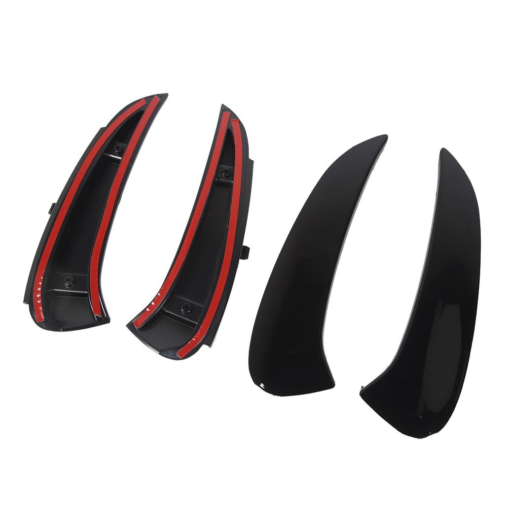 Pair of Rear Bumper Side Vent Spoiler Trim Left Right Replacement for Benz W206 S206 C43 C63 AMG