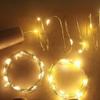 Wholesale Solar Wine Bottle Stopper String Lights Courtyard Mini Fairy Lights Copper Wire Button Battery Lights Christmas Decorative Copper Wire Lamps
