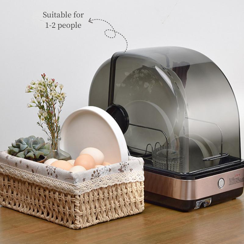 22L Desktop Ultraviolet Disinfection Cabinet Household Tableware Drying Cupboard Small High Temperature Sterilization Equipment