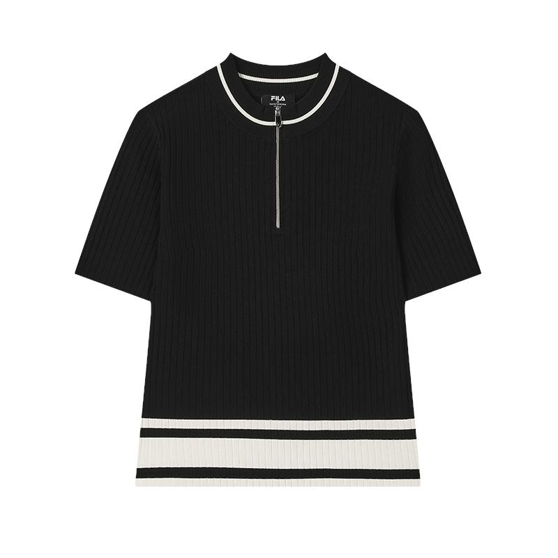 

New FILA Knitwear Women s Jet Black F11W532401FBK 165/84A/M