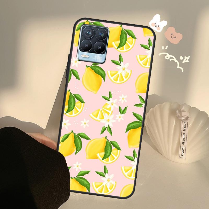 

Tropical Summer Fruit Lemon Case For Realme C75 C63 C61 C55 C51 C53 C25 C65 C67 C71 11 12 13 14 15 Pro Plus GT6 GT7 Pro Realme GT6