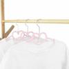 10-30PCSLove flocking clothes hanger, anti slip and traceless, home wardrobe hanging clothes, thicker storage clothes hanger