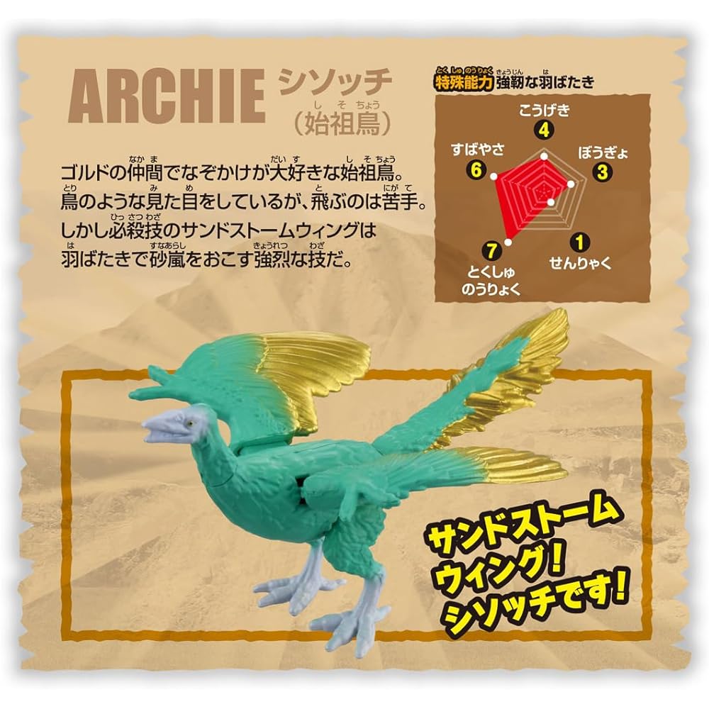 Takara Tomy Ania Adventure Continent Ania Kingdom Shisotch Dinosaur Toy for Ages 3 and Up