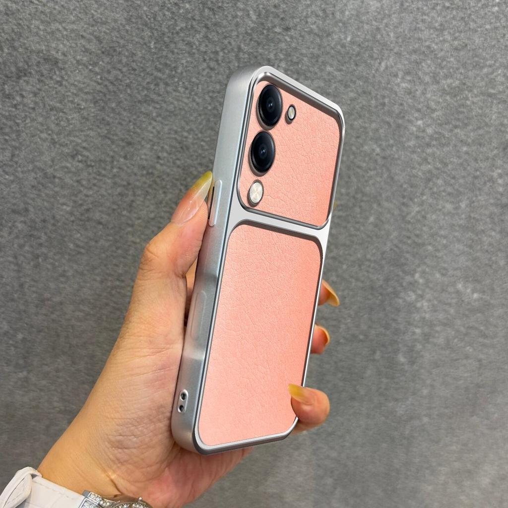 Luxury Faux Leather Case for Vivo Y29t 5G,Y29s 5G,Y04,Y04s Shockproof Big Window