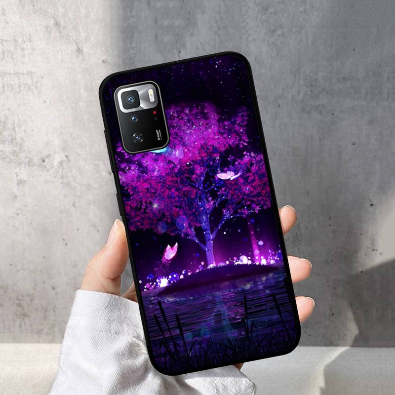 Lila ästhetische Handyhülle für Redmi Note 8 7 9 4 6 pro max T X 5A 3 10 lite pro