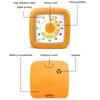 60 Minute Visual Timer Square Silent Countdown Clock For Kitchen Cooking Kids Study Classroom Office 5 Colors