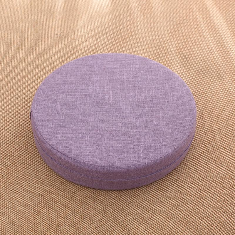 Thick Washable Japanese Zen Meditation Cushion - Round Tatami Linen Seat for Home and Balcony