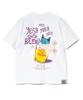 Go Slow Caravan 342611 RAY Cotton Cat and Beer Tee ~Beer Bath 2~ White XL