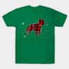 Summer Fashion Clothing Tshirt Funny French Bulldog Christmas Lights Red Plaid Gi Print Men Solid Color Slim Fit Short Sleeve Tops