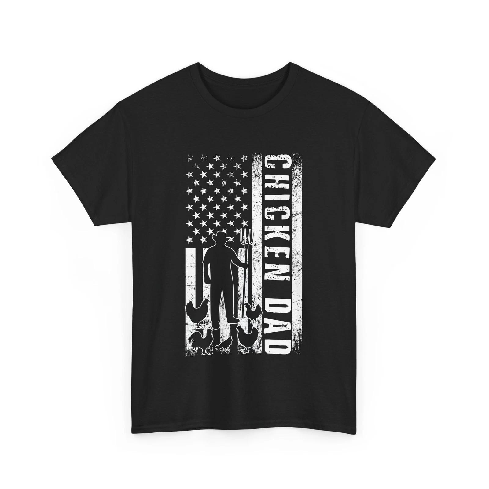 

Chicken Dad Shirt, Farming Farmer Father s Day American Flag Father s Day Tee M