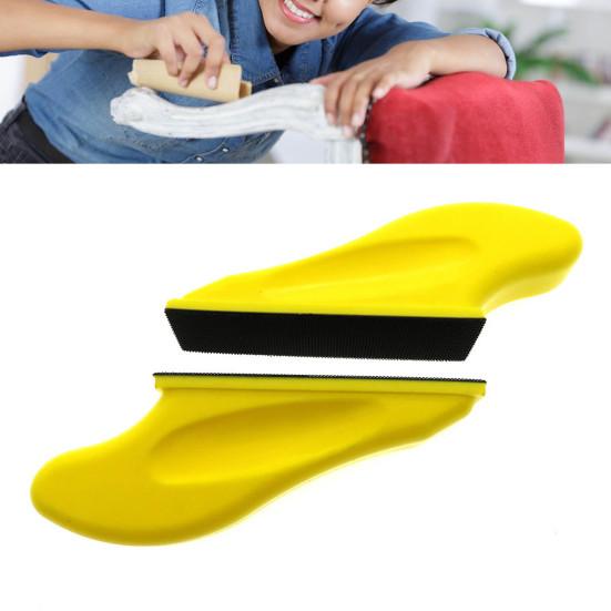 

Шлифовальный диск высокой плотности, хорошая липкость, резиновая ручка, крючок и петля, ручная шлифовальная подушечка, реставрация мебели жёлтый