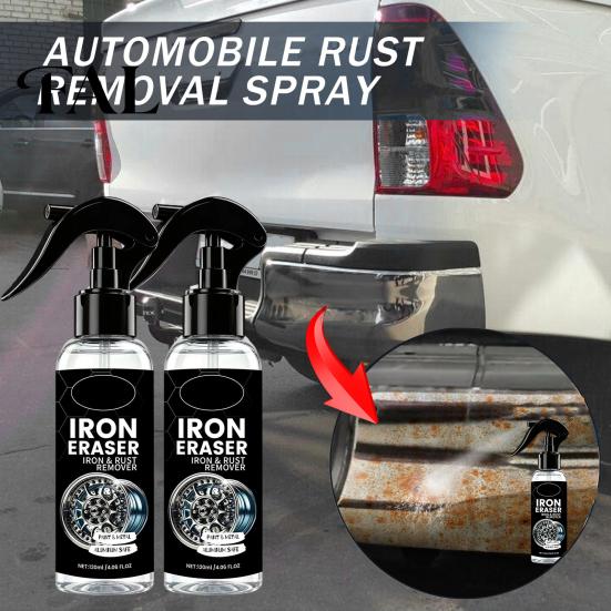 Iron Particle Remover Spray for Cars, Rust Wheels Brake Dust, Eraser 120ml Metal Cleaner Auto Paint, Fast Dissolve Stain Car Paint