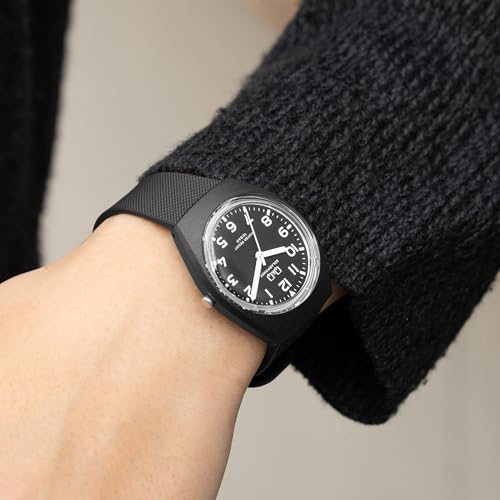 Citizen Q&Q Solar Watch, No Battery Needed, 10 ATM Water Resistant, Lightweight, Analog, E11A-002VK, Black x Black